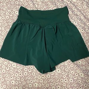 SOLD Aerie Offline Crossover Shorts Green Small